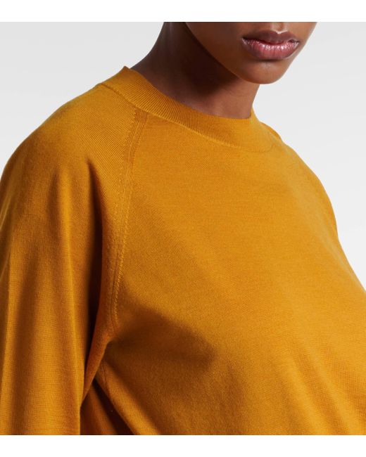 Dries Van Noten Orange Wool Sweater