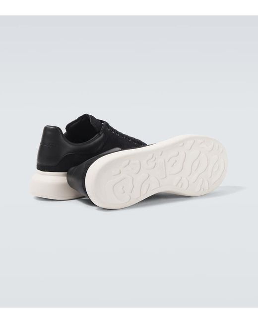 Alexander McQueen Blue Oversized Suede Sneakers for men