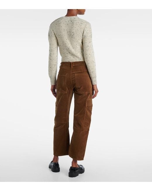 Citizens of Humanity Brown Marcelle Cotton Corduroy Cargo Pants