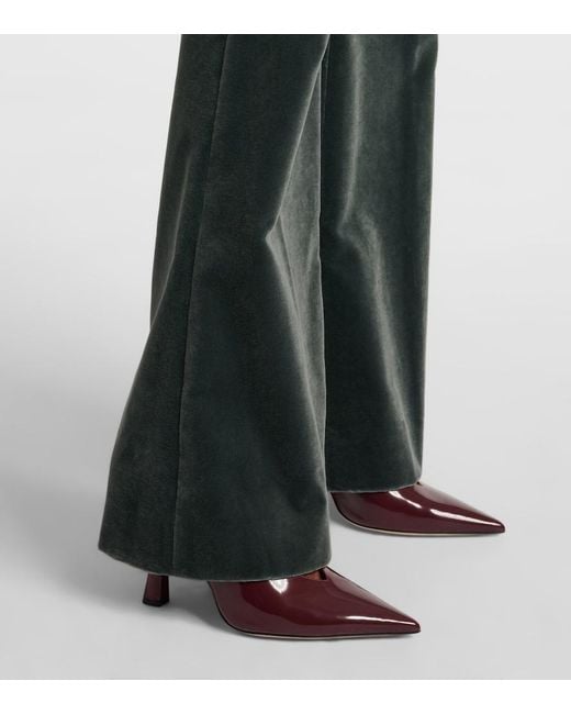 Etro Black Cotton Flared Pants