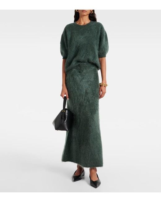 Lisa Yang Green Pullover Juniper Aus Kaschmir