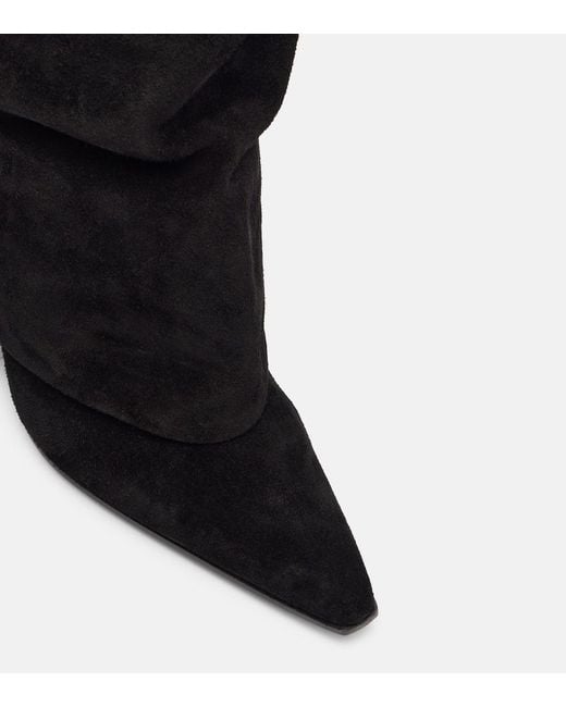 Paris Texas Black Jane 100 Suede Knee-High Boots