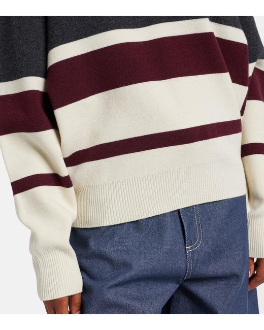 Rohe Black Knitted Wool And Cashmere Polo Sweater