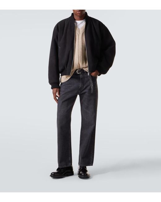 Studio Nicholson Black X Aaron Levine Berkeley Suede Bomber Jacket for men