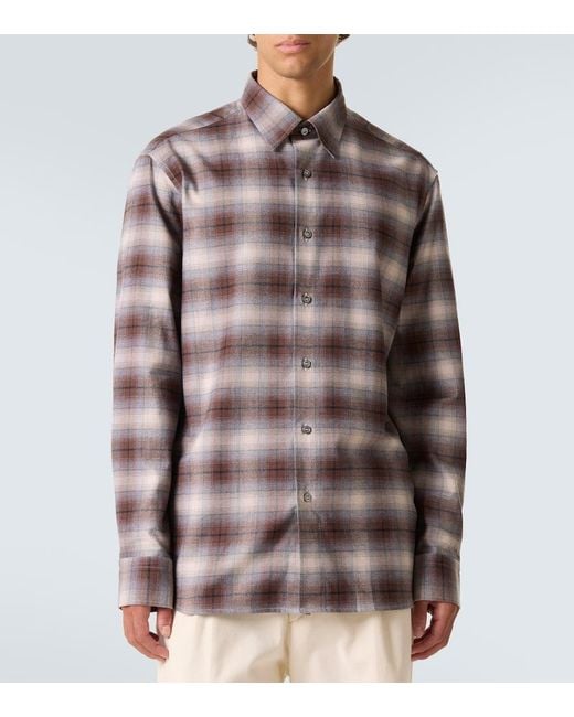 Camicia di Brioni in Brown da Uomo