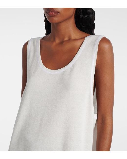 Alaïa White Cotton And Wool-Blend Tunic