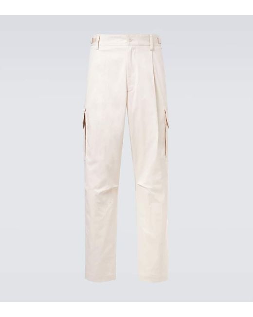 Moncler Cargohose Aus Einem Baumwollgemisch in Natural für Herren
