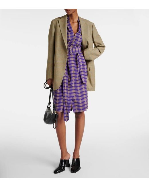 Robe Imprimee En Coton Dries Van Noten en coloris Purple