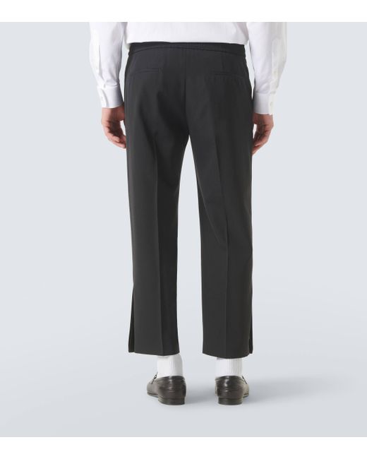 Gucci Black Cropped Straight Pants for men