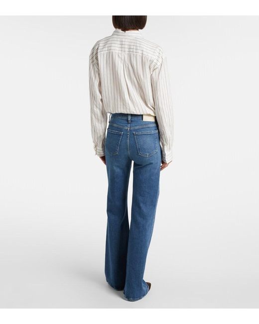 Citizens of Humanity Blue Kimberly 70S Mid-Rise Flared Jeans
