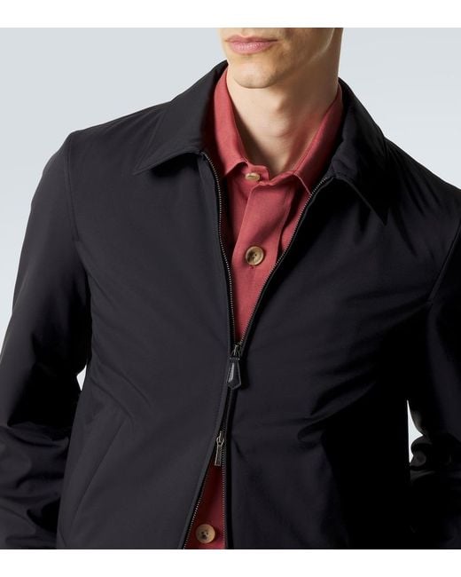 Loro Piana Blue Mathis Storm System Jacket for men