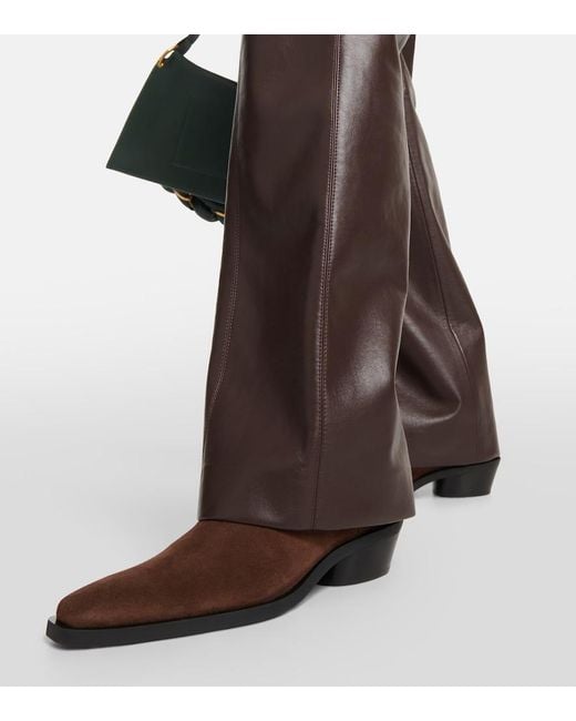 Proenza Schouler Brown Bronco Suede Chelsea Boots