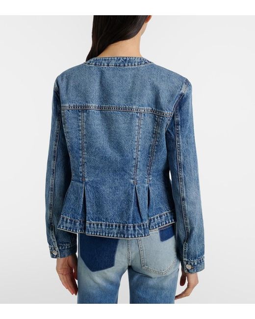 Veronica Beard Blue Zahara Denim Jacket