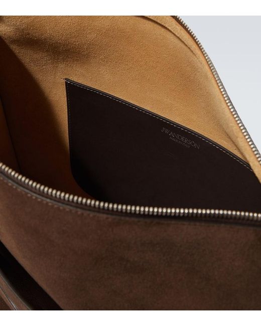 J.W. Anderson Crossbody Bag Loafer Aus Veloursleder in Brown für Herren