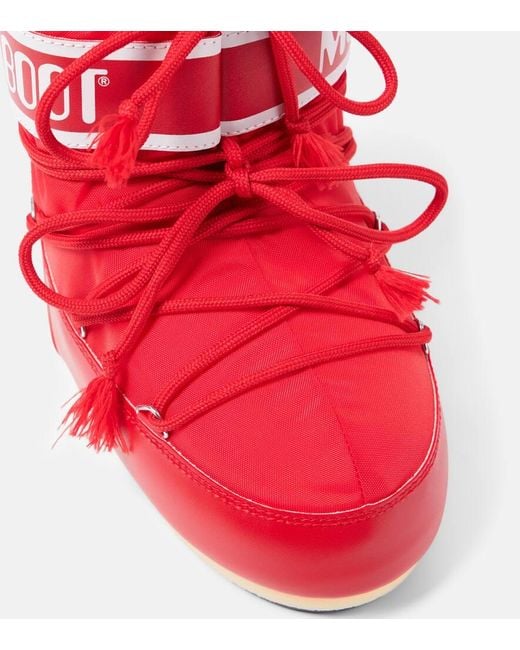 Moon Boot Red Icon Low Snow Boots