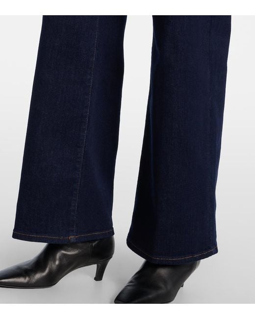 FRAME Blue Le Slim Palazzo Wide-Leg Jeans