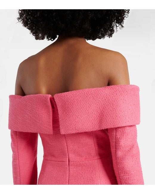 Rebecca Vallance Pink Montana Crepe Minidress