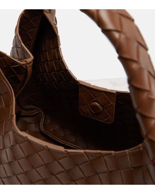 Bottega Veneta Brown Campana Medium Leather Shoulder Bag