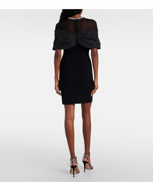 Rebecca Vallance Black Maeve Mesh Minidress