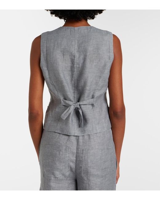 Eres Gray Creatif Linen Vest