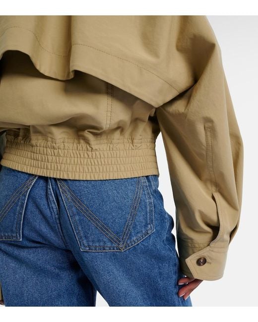 Bottega Veneta Natural Intrecciato Leather-Trimmed Blouson