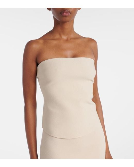 Jonathan Simkhai Natural Shawn Rayon-Blend Tube Top