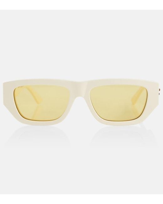 Bottega Veneta Natural Rectangular Sunglasses