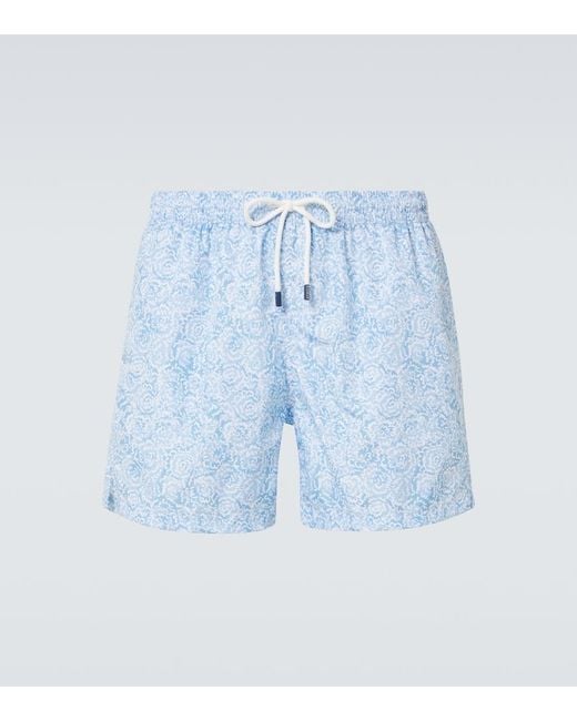 Fedeli Blue Swim Trunks for men