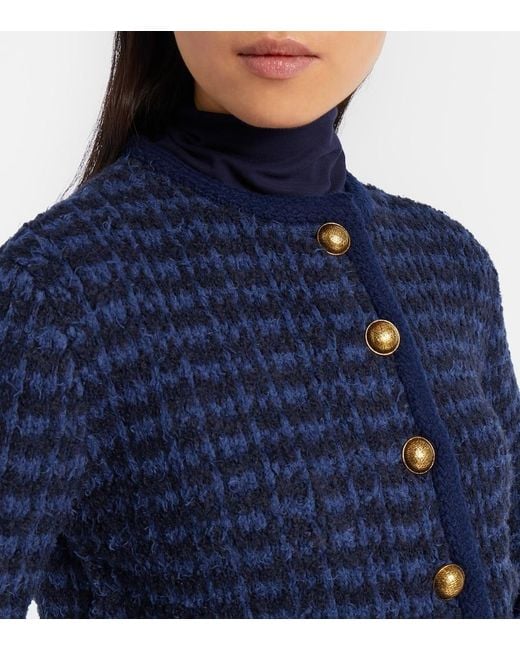 Altuzarra Blue Conroy Tweed Jacket