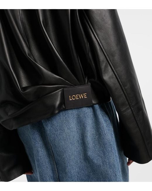 Loewe Black Leather Jacket