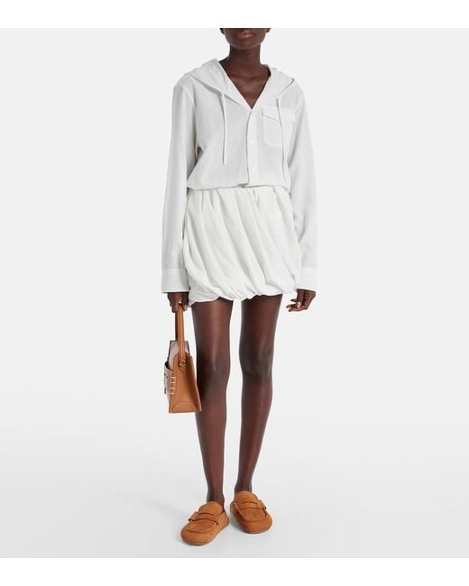 J.W. Anderson Brown Stitch Suede Mules