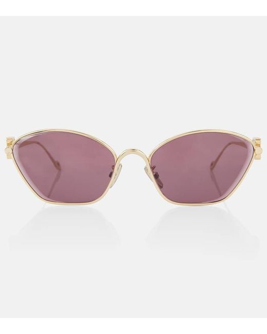 Loewe Pink Anagram Cat-Eye Sunglasses