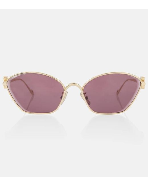 Gafas de sol cat-eye con anagrama Loewe de color Pink