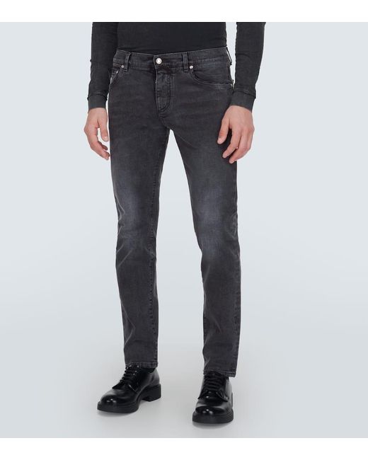 Dolce & Gabbana Low-Rise Slim Jeans in Blue für Herren