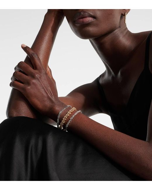 Suzanne Kalan Metallic Armband Shimmer Audrey aus 18kt Gelbgold mit Diamanten