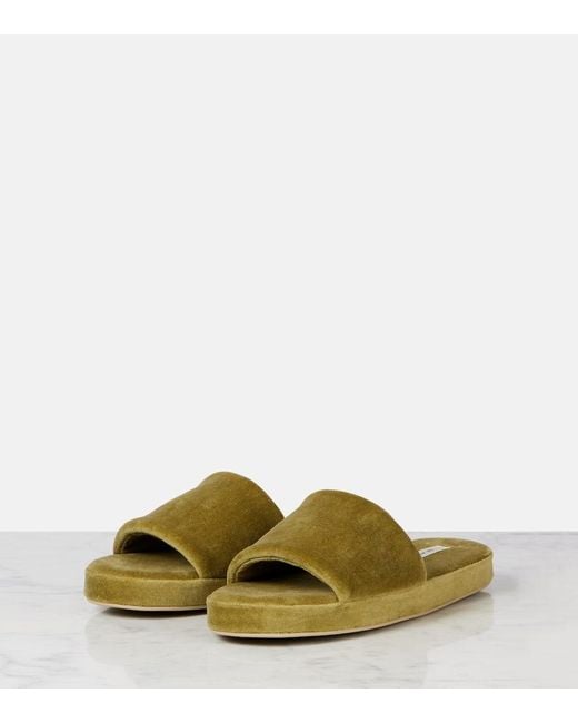 The Row Green Pillow Slides