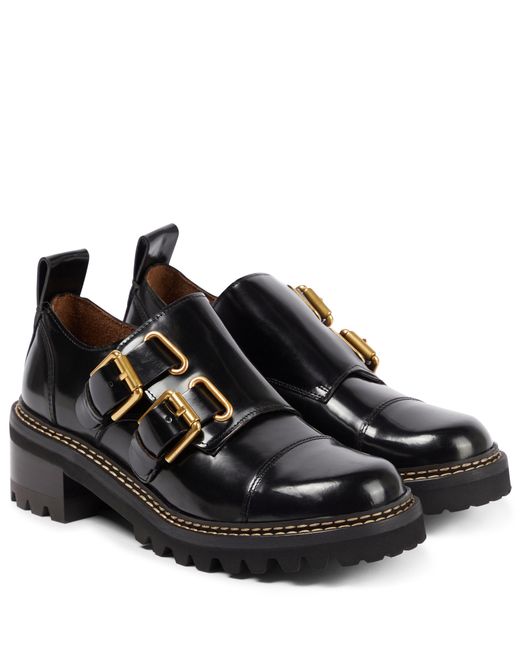 See By Chloé Black See By Chloe Mallory Leather Brogues
