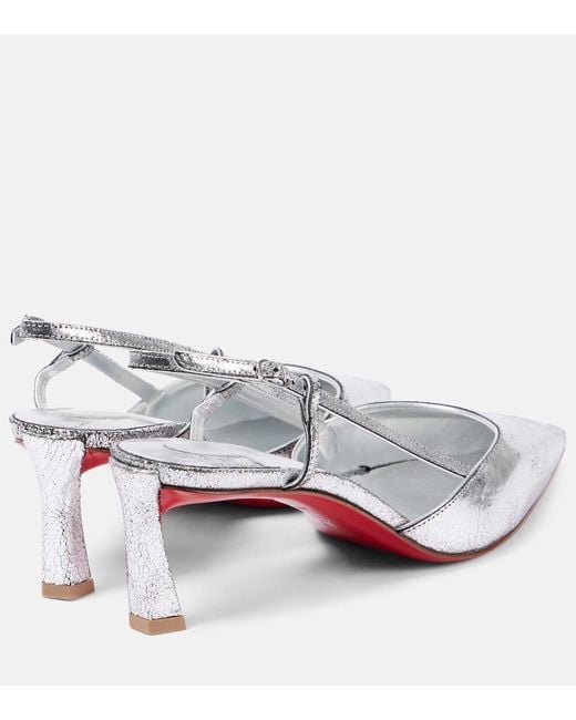 Pumps Slingback Condoroline 55 di Christian Louboutin in White