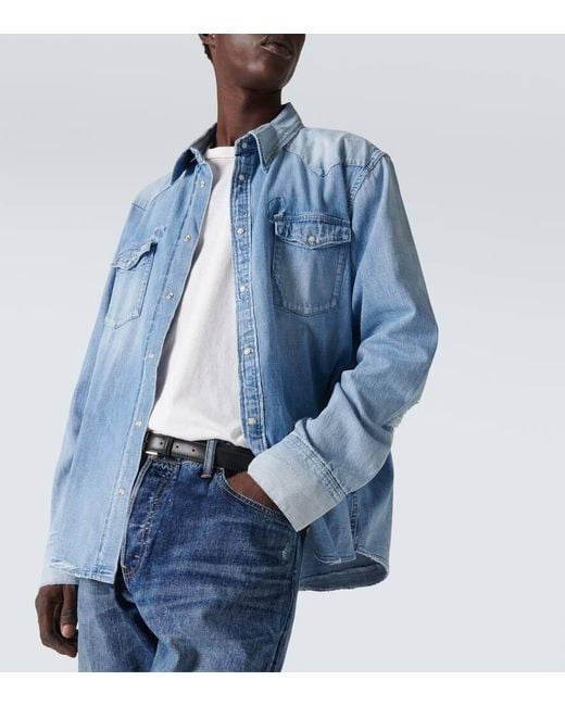 Camicia di jeans Social Sculpture di Visvim in Blue da Uomo