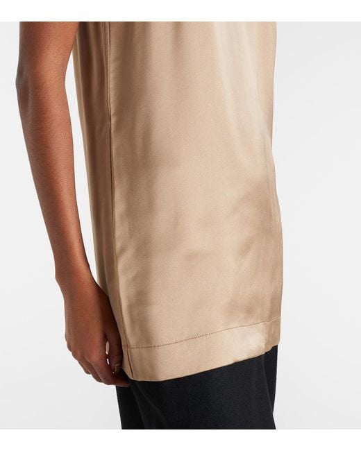 Top En Satin Totême  en coloris Brown