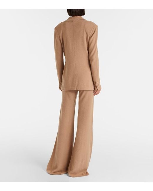 Gabriela Hearst Natural Kaulike Cashmere Flared Pants