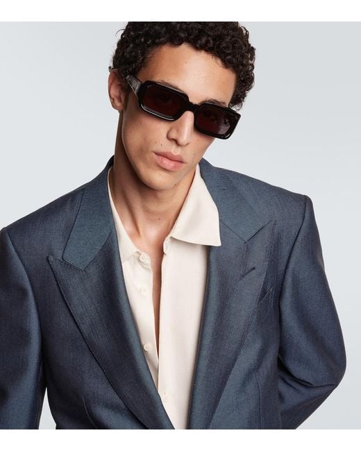 Jacques Marie Mage Brown Vera Rectangular Sunglasses for men