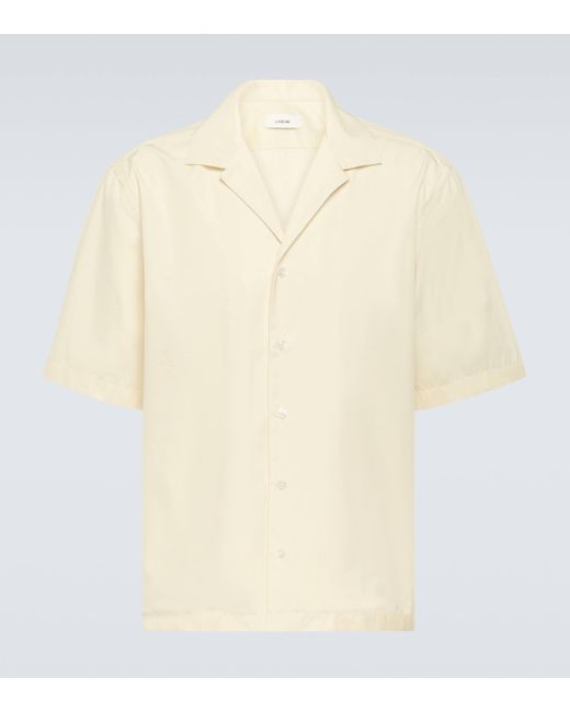 Lardini Natural Cotton Poplin Shirt for men