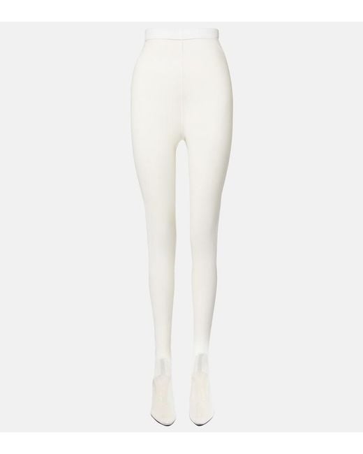 Herbert Levine White Sheer Perfection Mesh Over-The-Knee Boots
