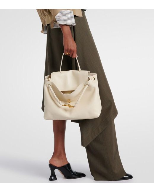 Bottega Veneta Natural Tote Bag Ciao Ciao Medium Aus Leder
