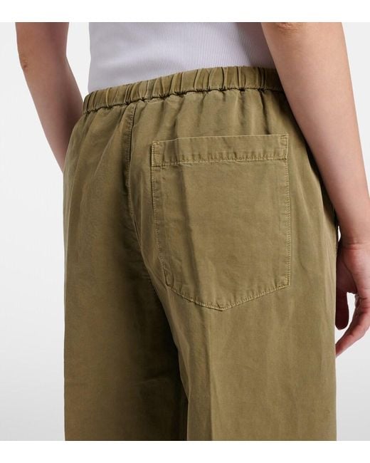 Citizens of Humanity Natural Aurora Cotton And Linen Wide-Leg Pants