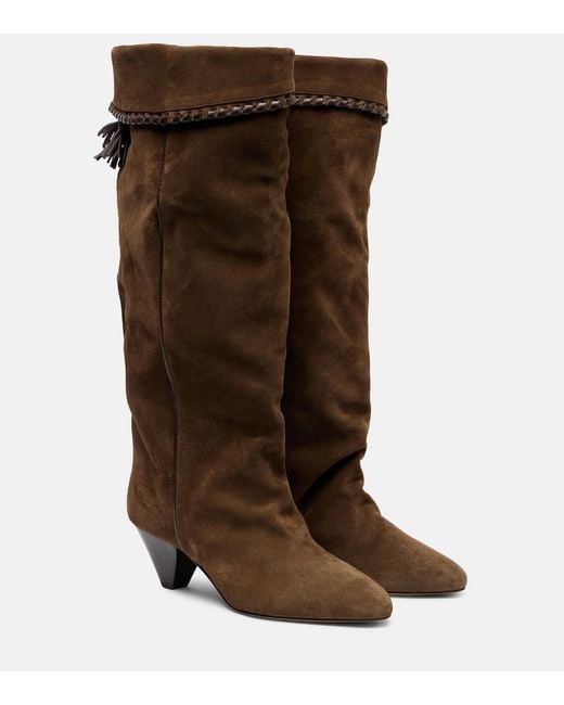 Botas Altas Elita De Ante Isabel Marant de color Brown