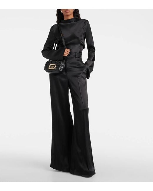 Roger Vivier Black Schultertasche Viv' Mini Aus Leder