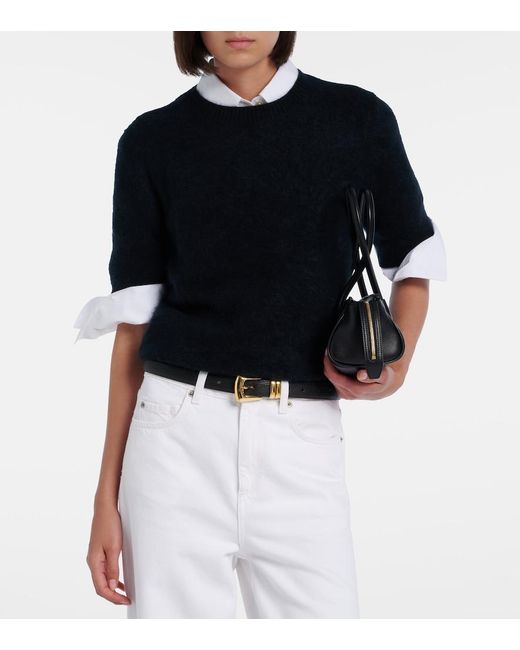 Dorothee Schumacher Black Fluffy Statements Wool And Cashmere Sweater