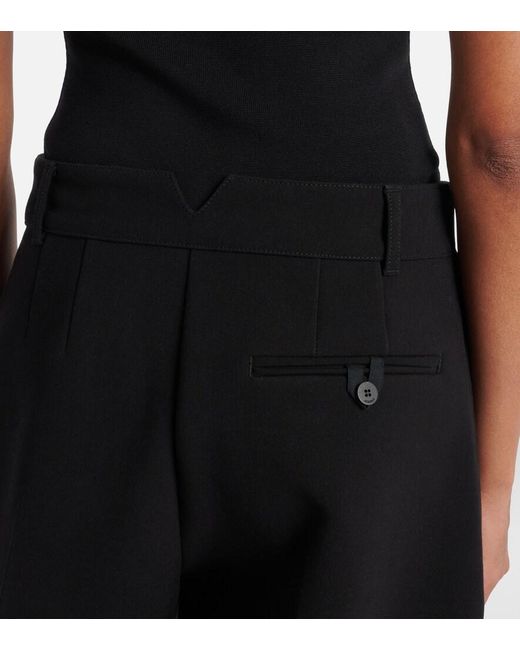 Jacquemus Black Ovalo Barrel-Leg Pants